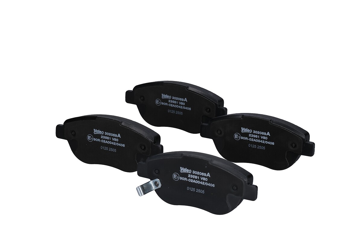 Jeu de 4 plaquettes de frein VALEO ref. 302069A